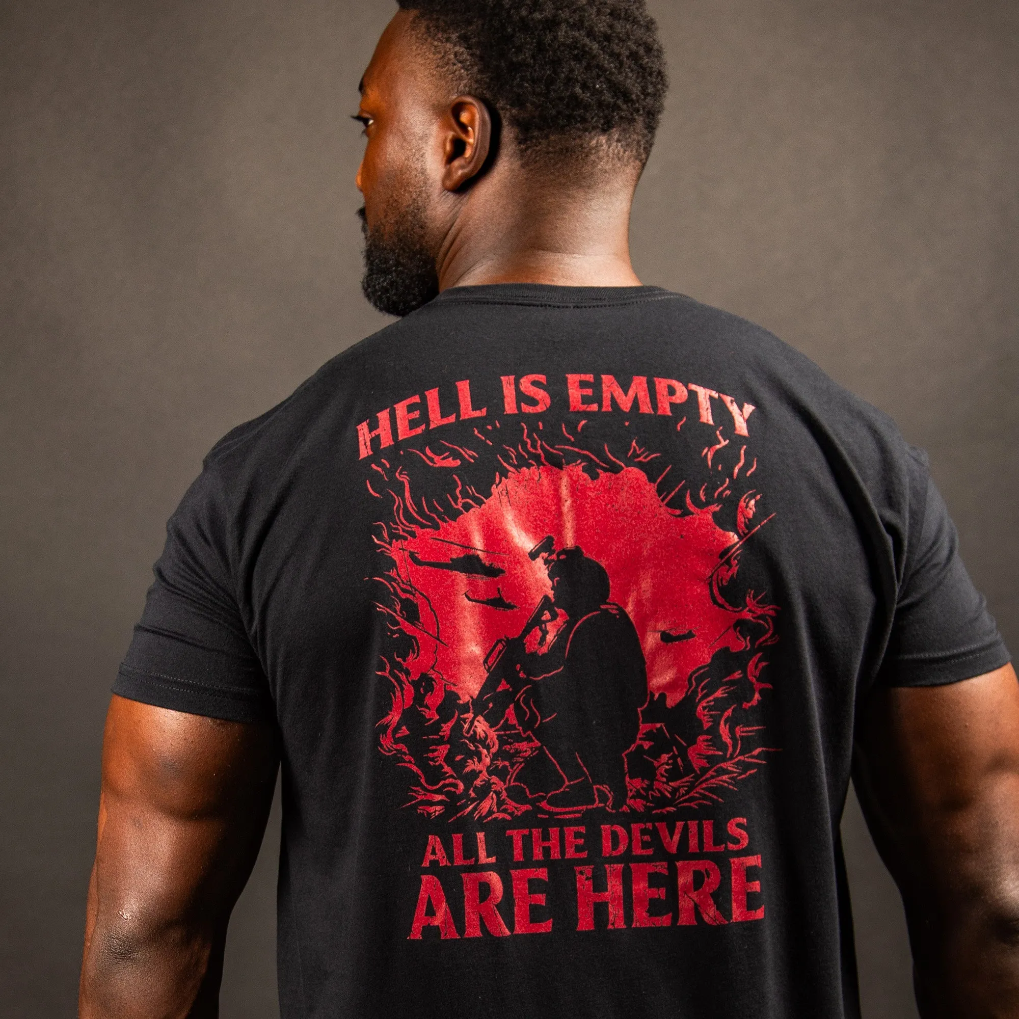 Hell Is Empty T-Shirt - Black sold by Grunt Style product image thumbnail 3