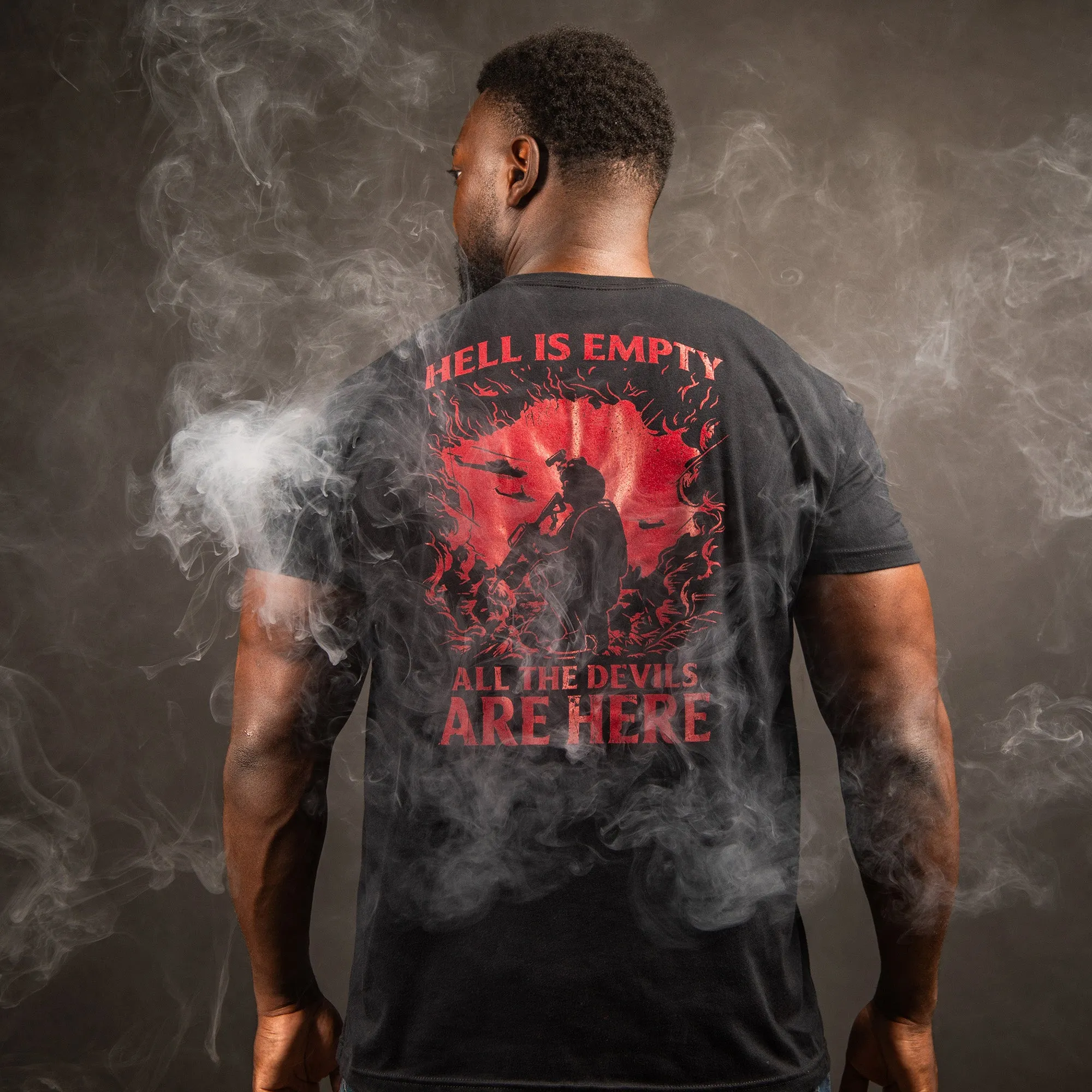 Hell Is Empty T-Shirt - Black sold by Grunt Style product image thumbnail 5