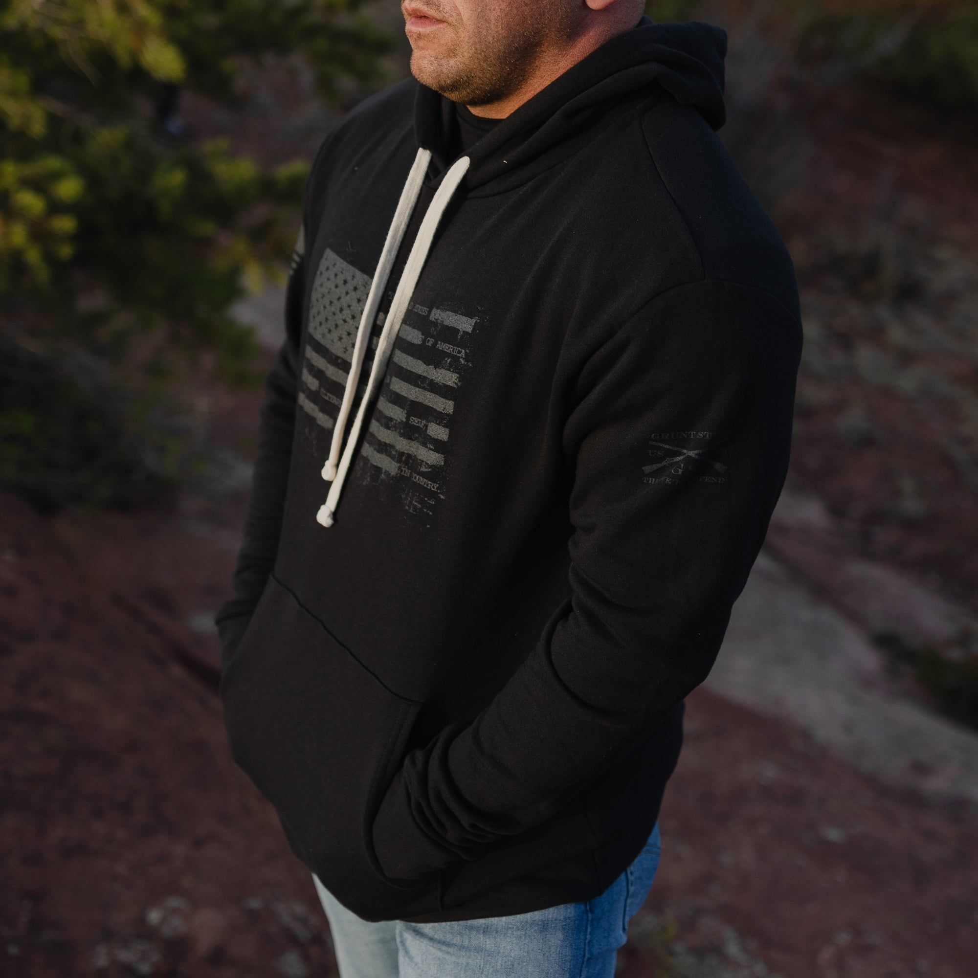 Pride Redacted Premium Hoodie - Black sold by Grunt Style product image thumbnail 3