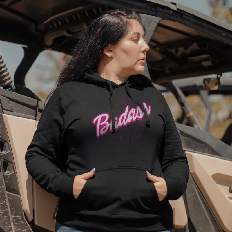 Women's Badass Hoodie - Black sold by Grunt Style
