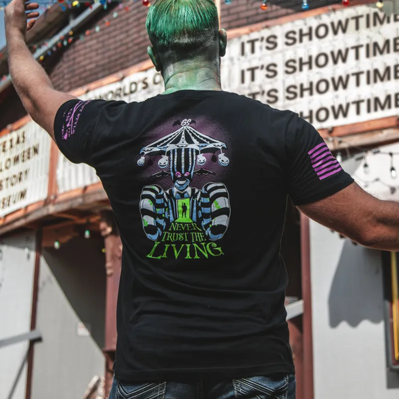 Never Trust The Living T-Shirt - Black sold by Grunt Style