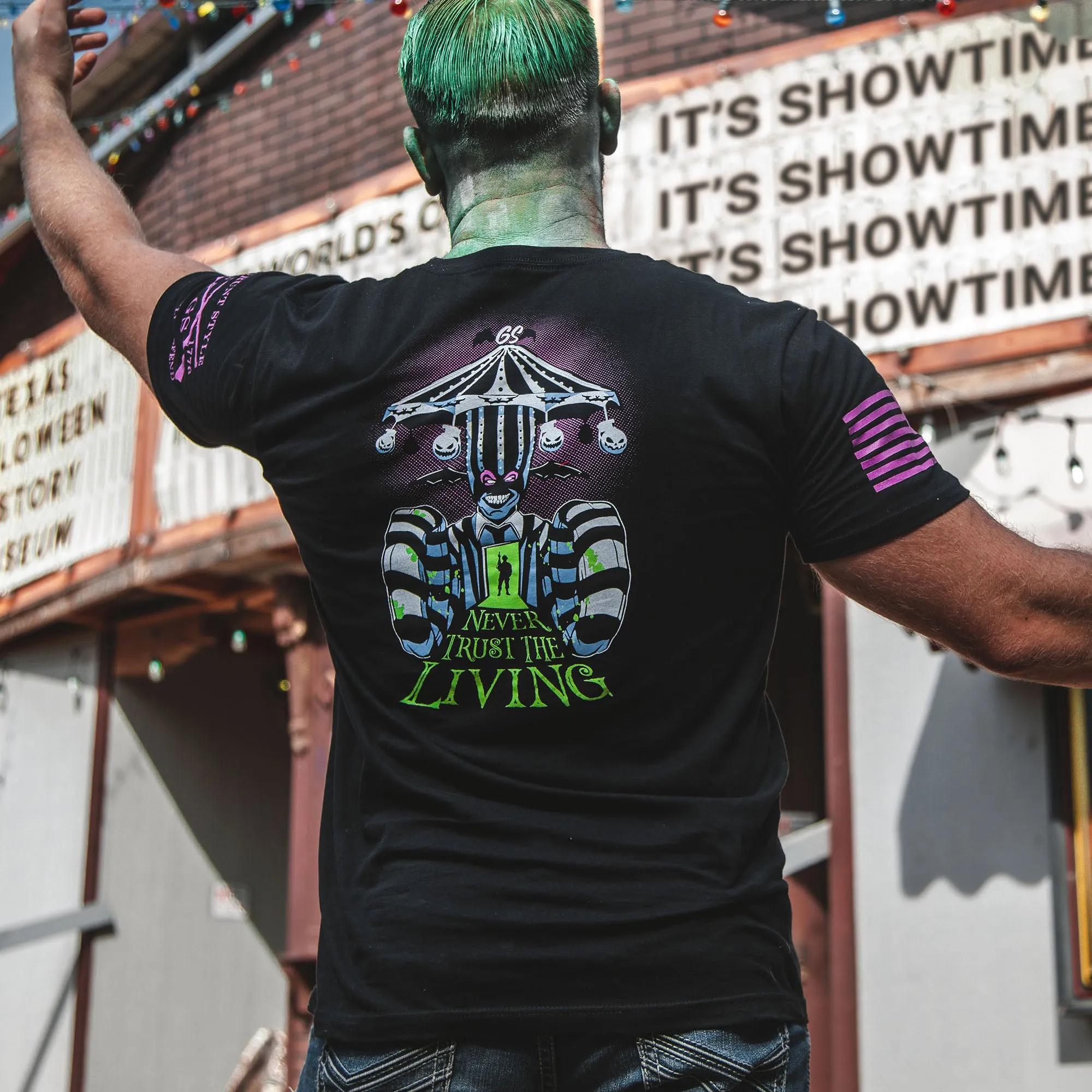 Never Trust The Living T-Shirt - Black sold by Grunt Style