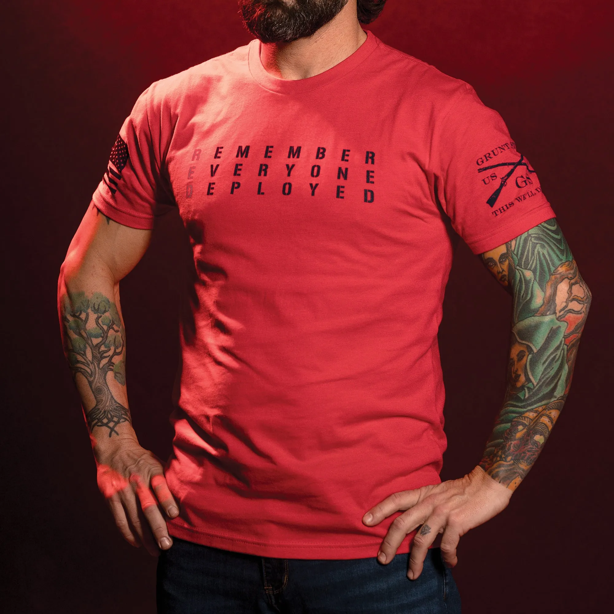 RED Friday T-Shirt - Red sold by Grunt Style product image thumbnail 3