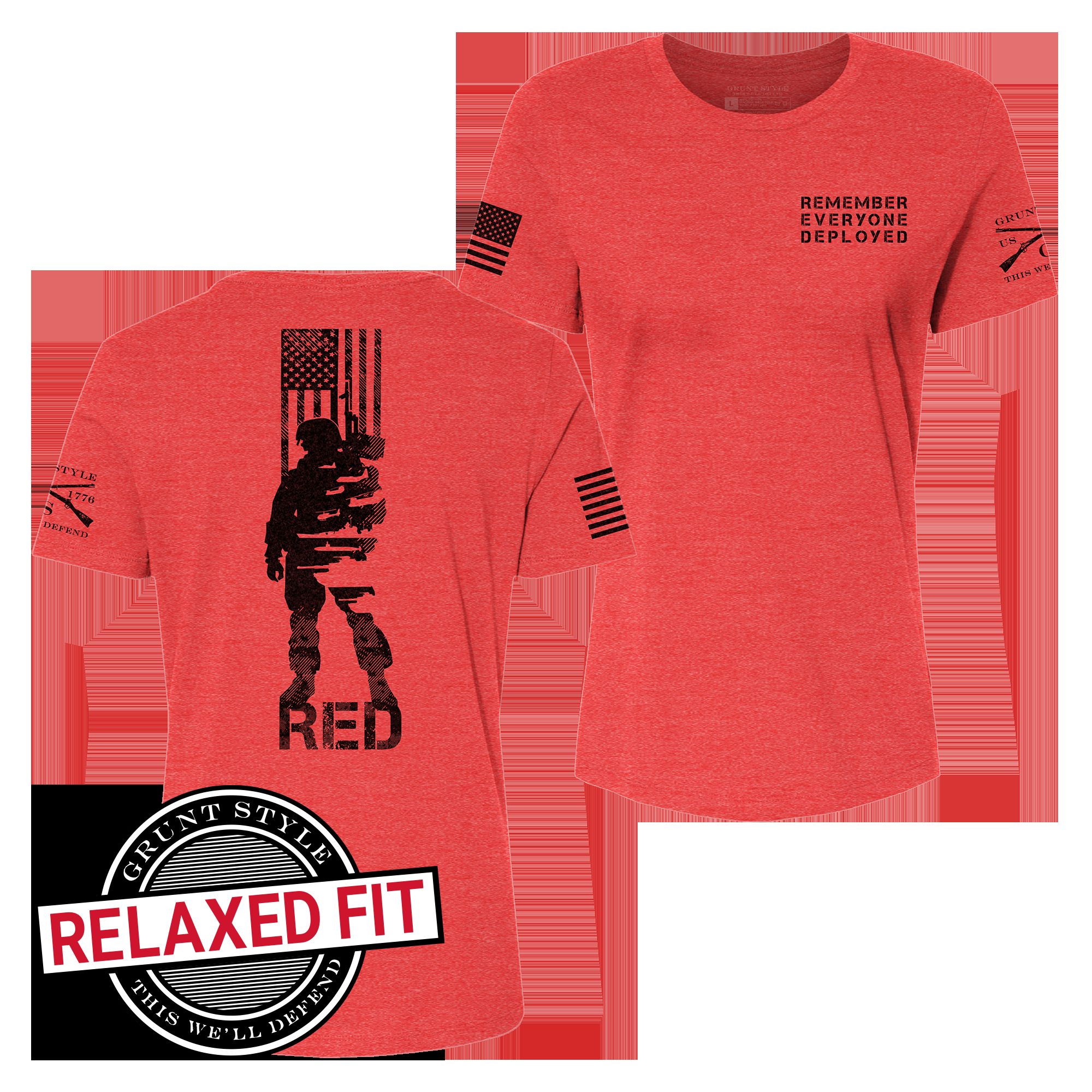 Women's R.E.D. All Forces Relaxed Fit Tee - Red sold by Grunt Style product image thumbnail 5