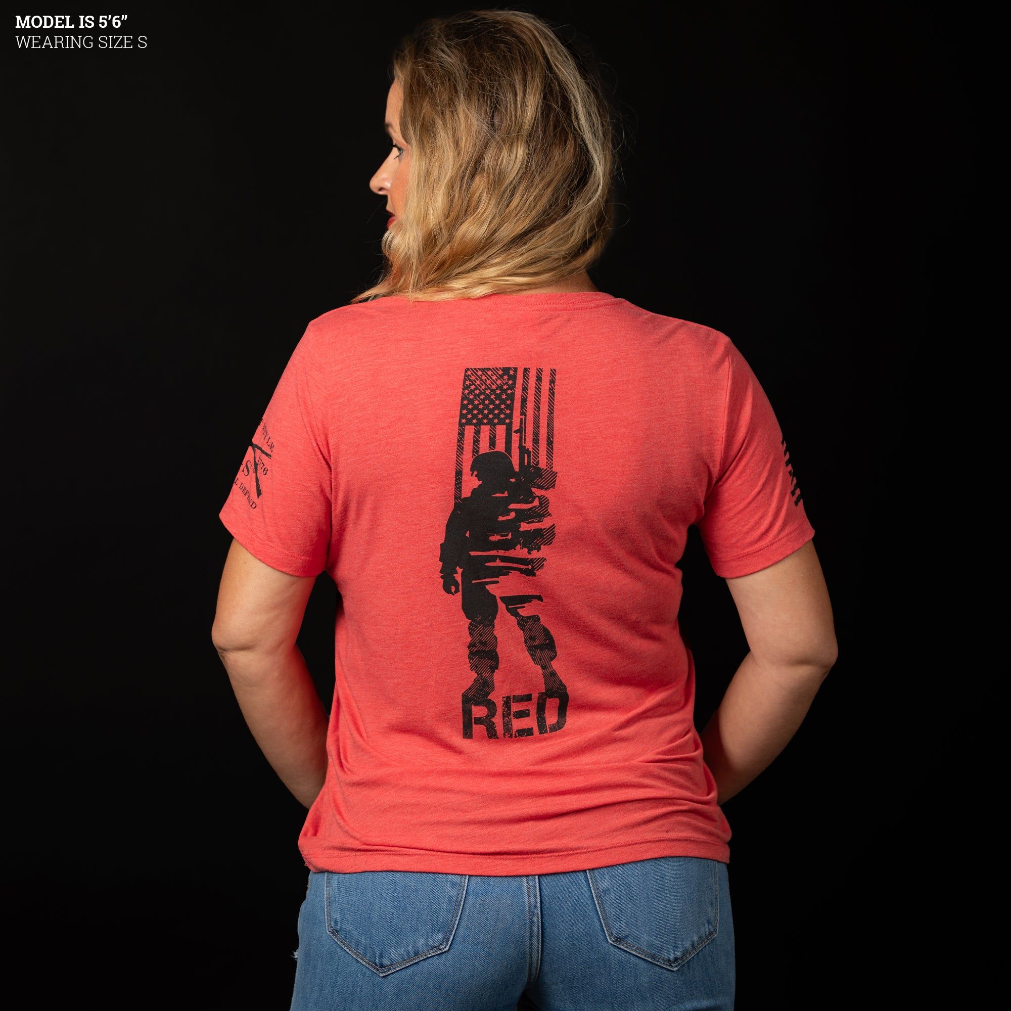 Women's R.E.D. All Forces Relaxed Fit Tee - Red sold by Grunt Style product image thumbnail 4