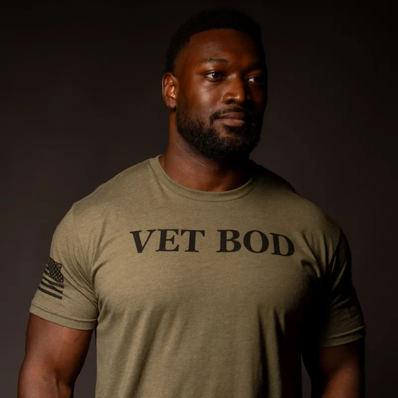 Vet Bod T-Shirt - Military Green sold by Grunt Style