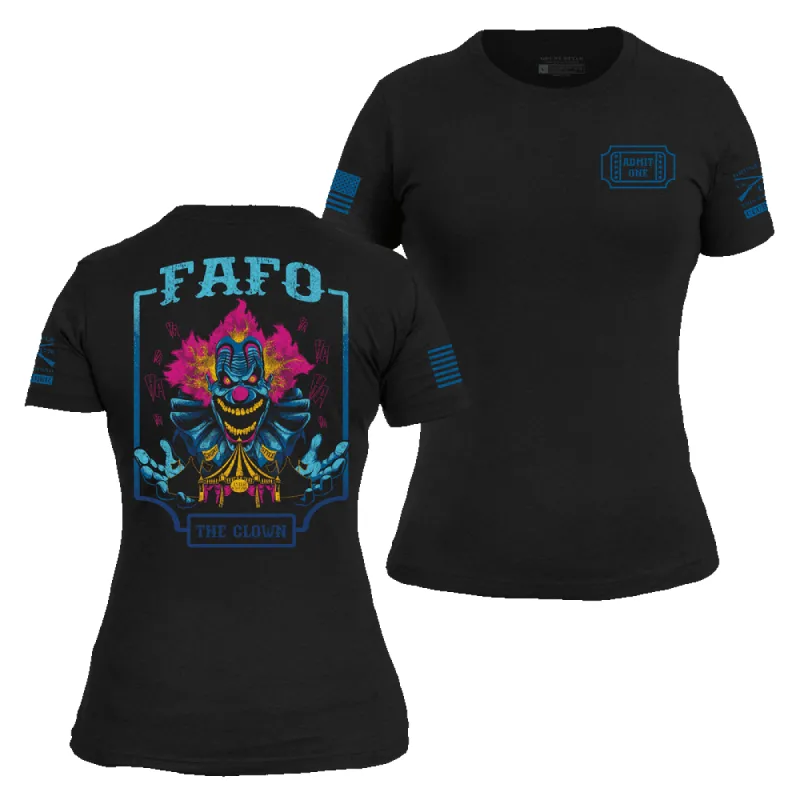 2024 October Club - Ladies - FAFO The Clown sold by Grunt Style