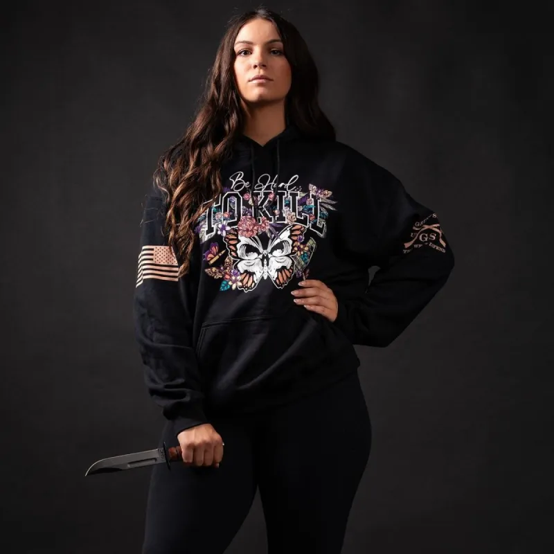 Women's Hard To Kill Hoodie - Black sold by Grunt Style