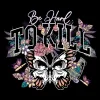 Women's Hard To Kill Boyfriend Fit T-Shirt - Black sold by Grunt Style