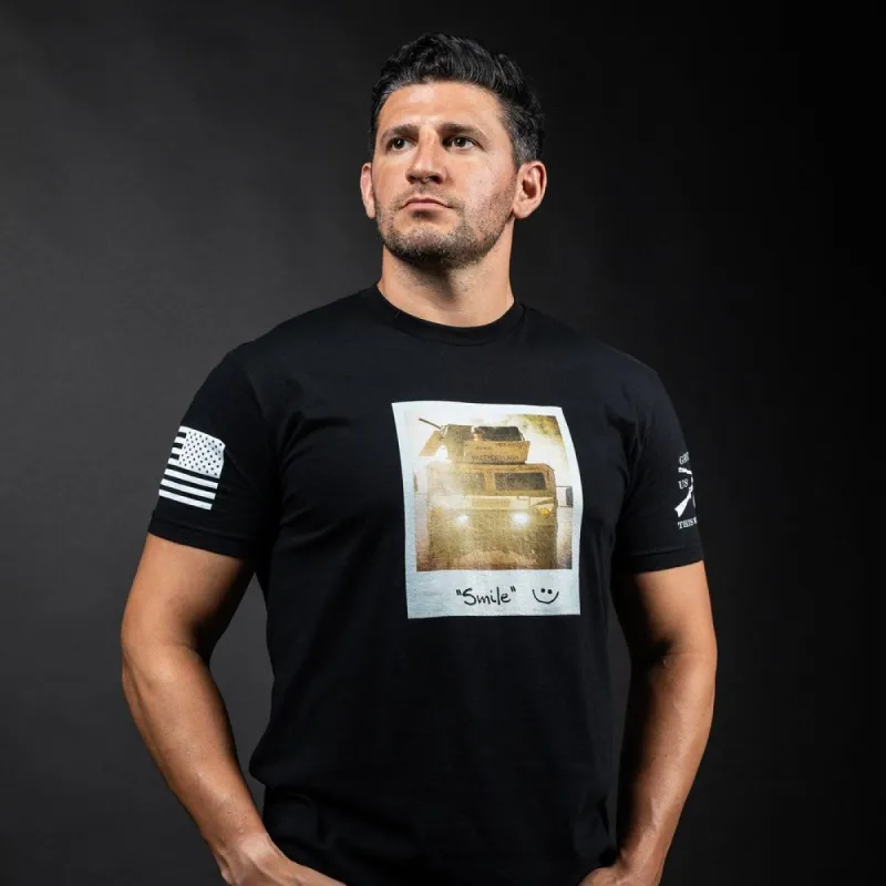 Smile T-Shirt - Black sold by Grunt Style