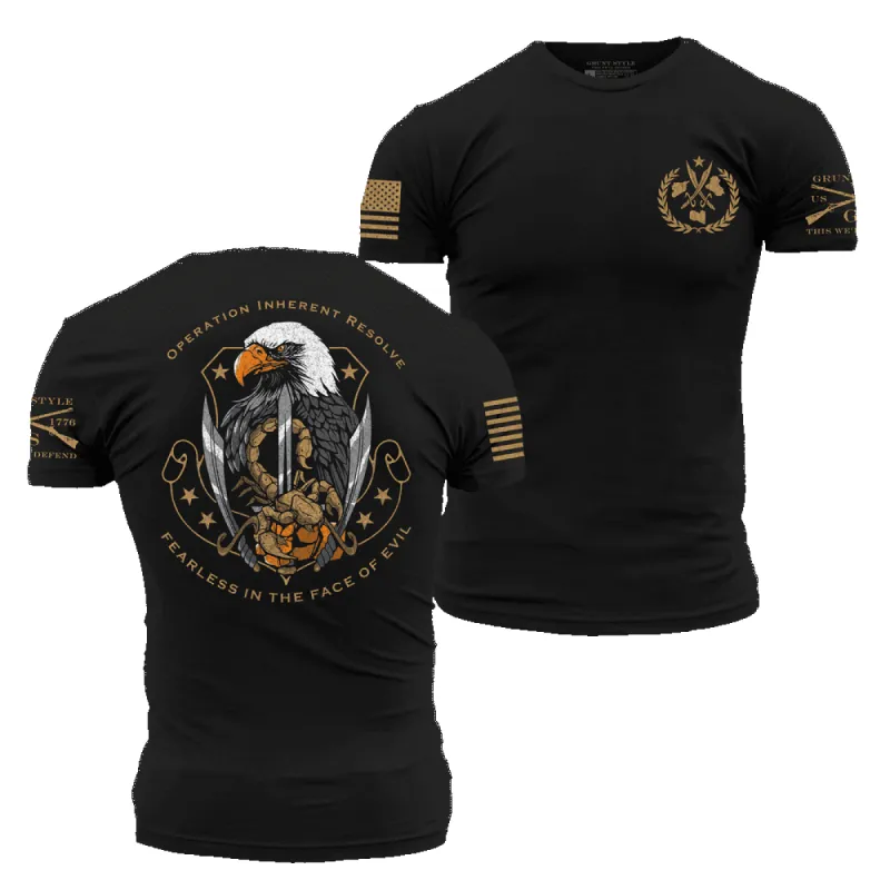 Operation Inherent Resolve T-Shirt - Black sold by Grunt Style