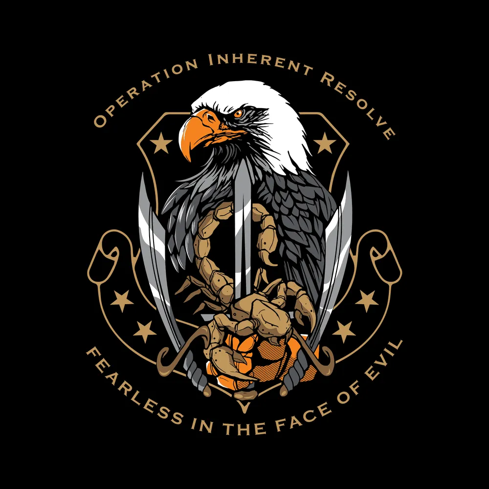 Operation Inherent Resolve T-Shirt - Black sold by Grunt Style product image thumbnail 2
