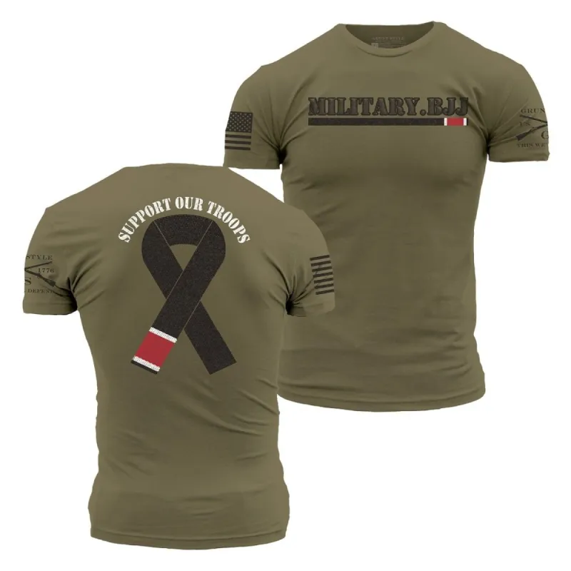 Military BJJ Ribbon of Honor: Support Our Troops sold by Grunt Style