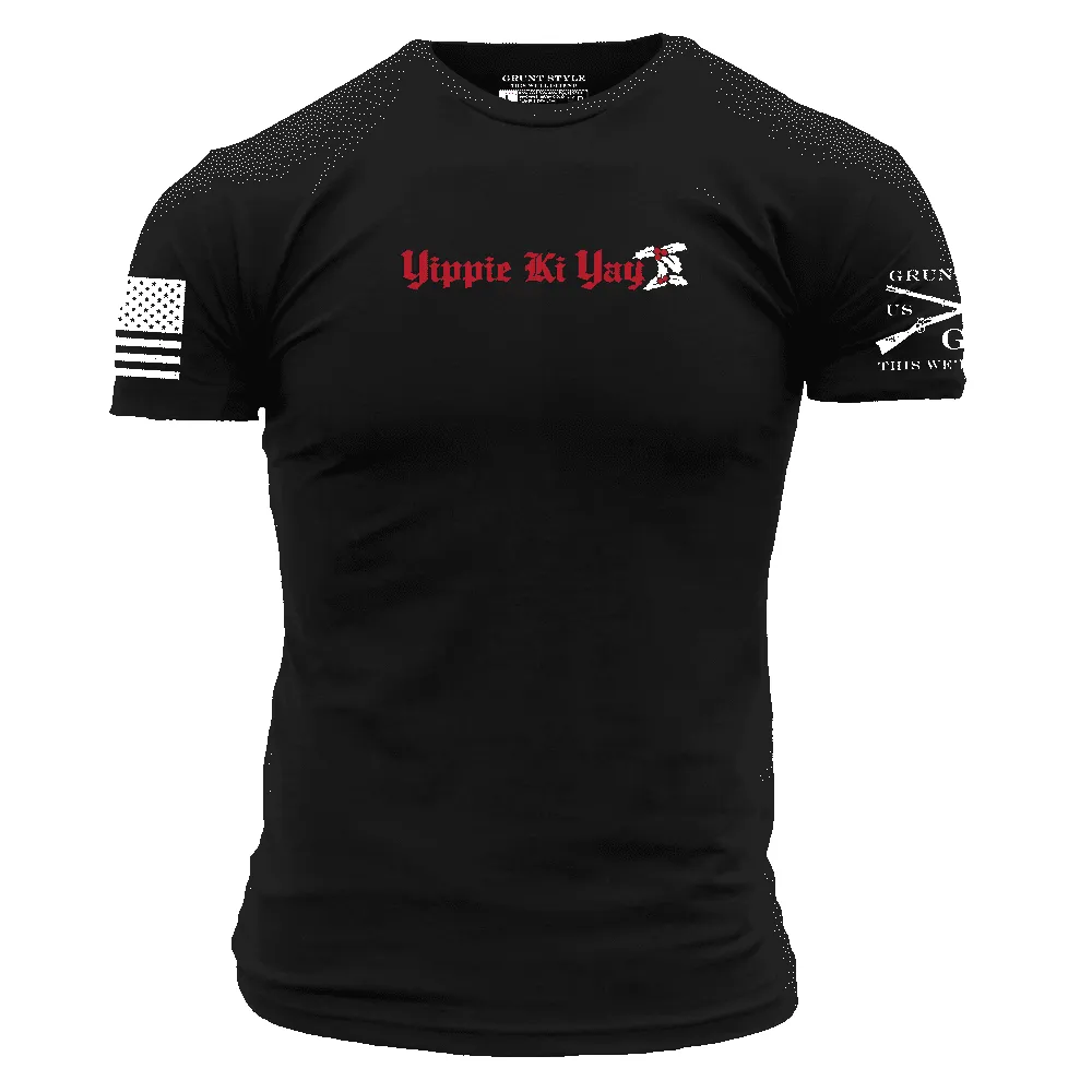 Yippie Ki Yay 2.0 T-Shirt - Black sold by Grunt Style product image thumbnail 3