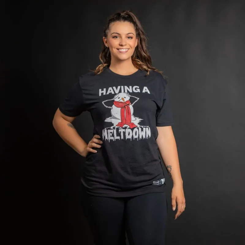 Women's Meltdown Boyfriend Fit T-Shirt - Black sold by Grunt Style