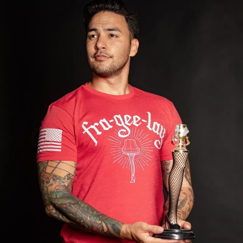 Fra-gee-lay T-Shirt - Red made by Grunt Style