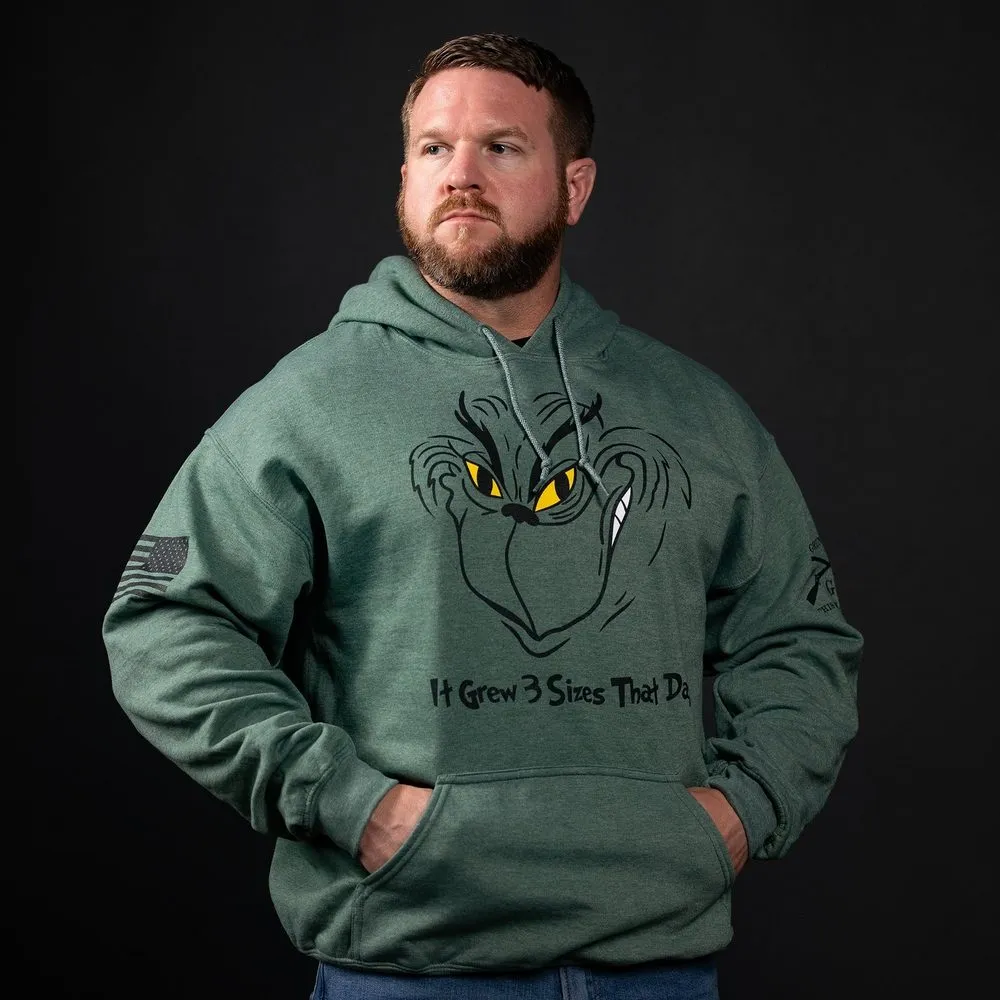 Grinch Grows Hoodie - Heather Forest Green sold by Grunt Style