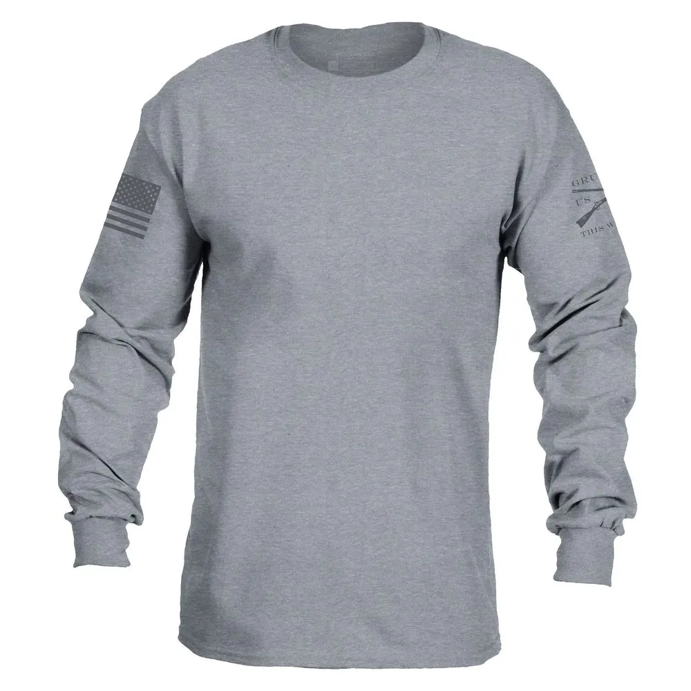 Basic Long Sleeve - Dark Heather Gray sold by Grunt Style