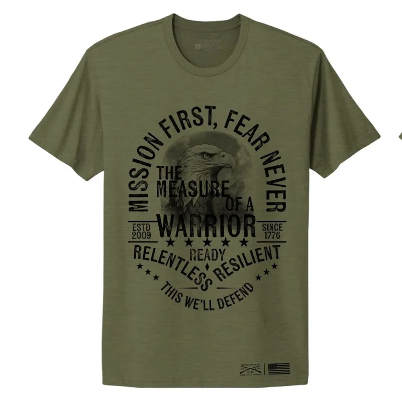 Women's Mission First Boyfriend Fit T-Shirt - Military Green sold by Grunt Style