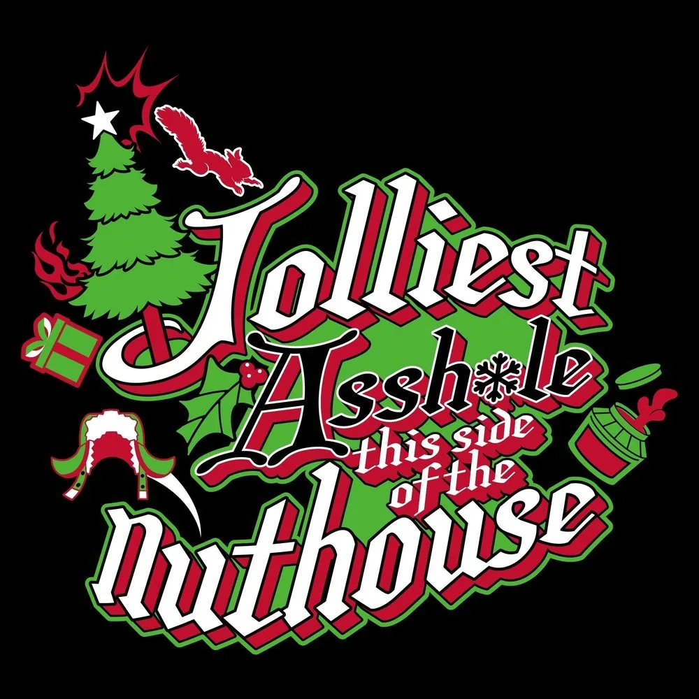 This Side of the Nuthouse T-Shirt - Black sold by Grunt Style product image thumbnail 2