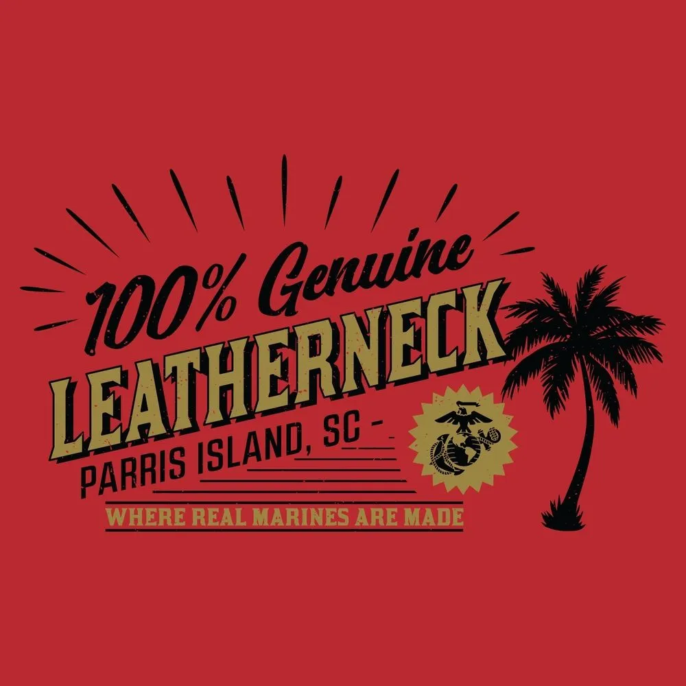 USMC - Parris Island T-Shirt - Red sold by Grunt Style product image thumbnail 3