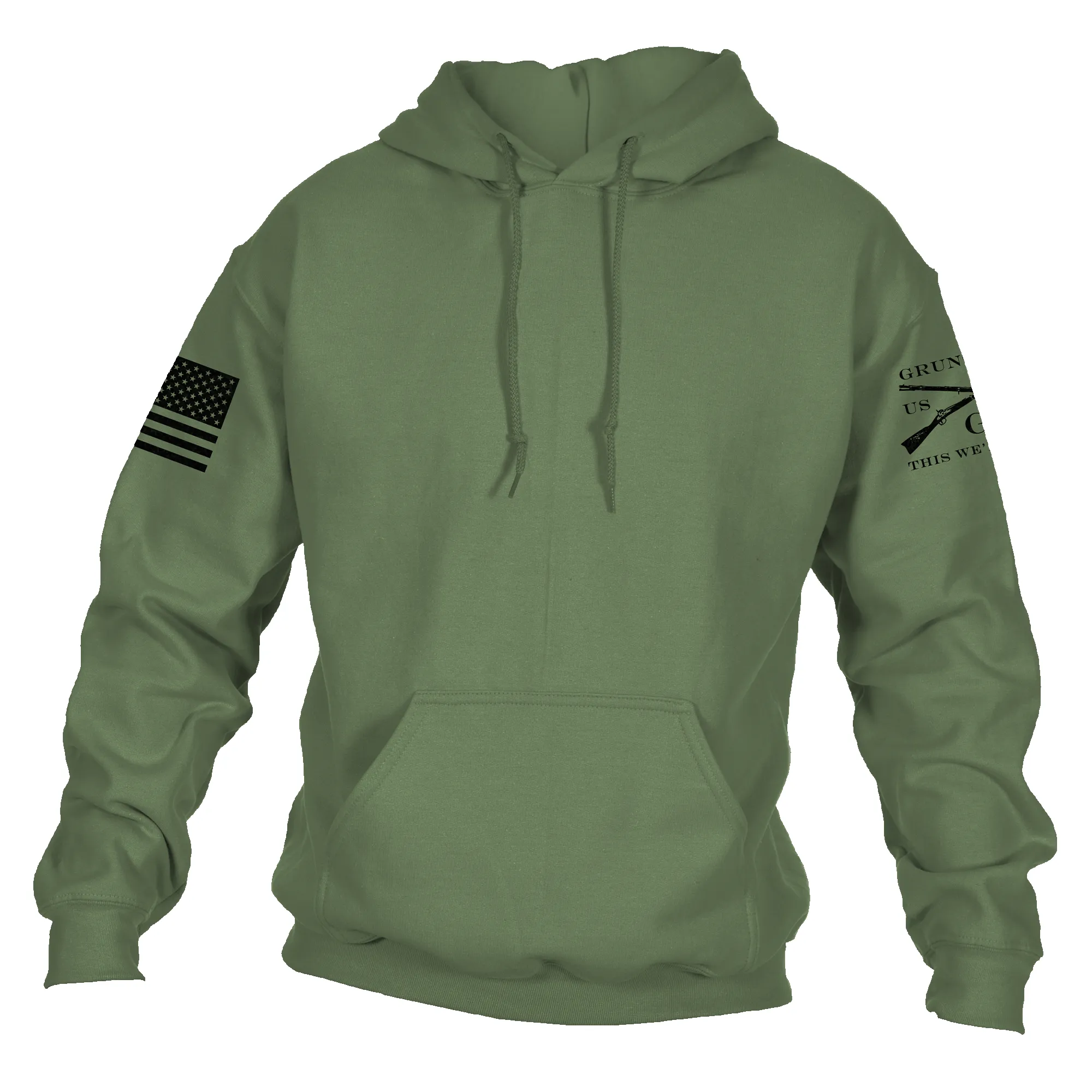 Standard Issue Core Basic Hoodie 2 Pack - Black & Military Green sold by Grunt Style product image thumbnail 2