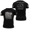 JDog T-Shirt - Black With Grey sold by Grunt Style