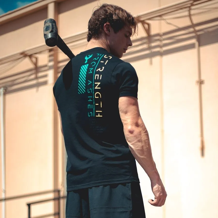 Strength From Ashes T-Shirt - Black sold by Grunt Style product image thumbnail 5