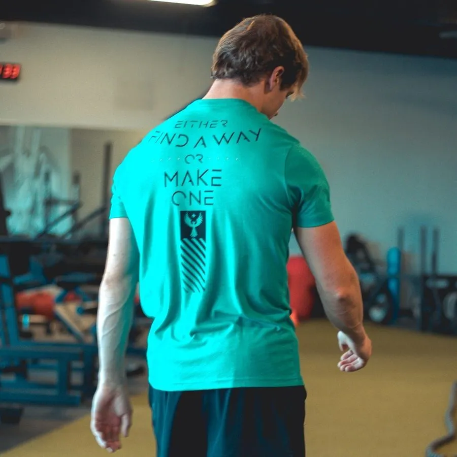 Find A Way Or Make One T-Shirt - Heather Aqua sold by Grunt Style product image thumbnail 3