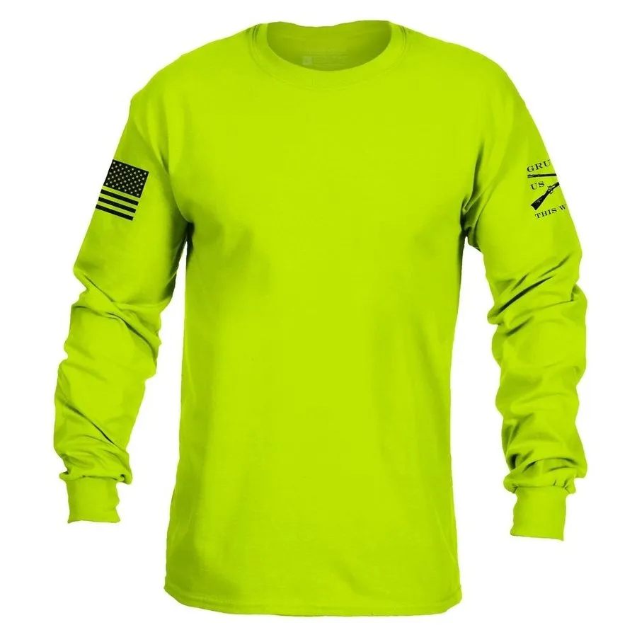 Basic Long Sleeve - Safety Green sold by Grunt Style