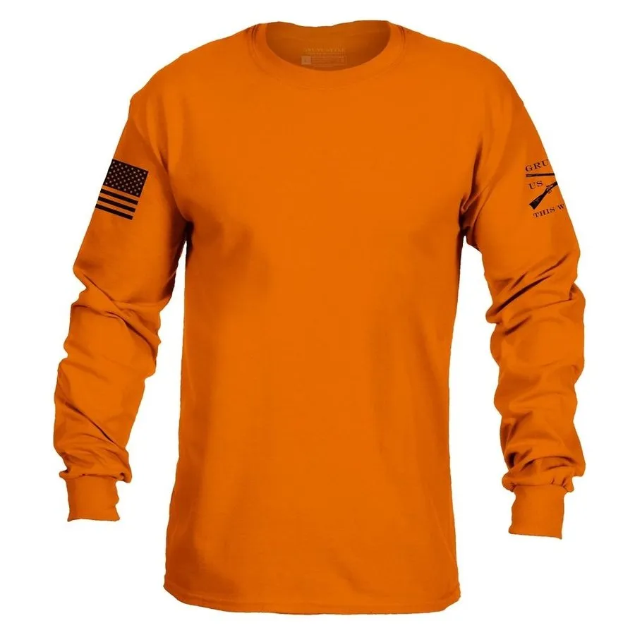 Basic Long Sleeve - Safety Orange sold by Grunt Style