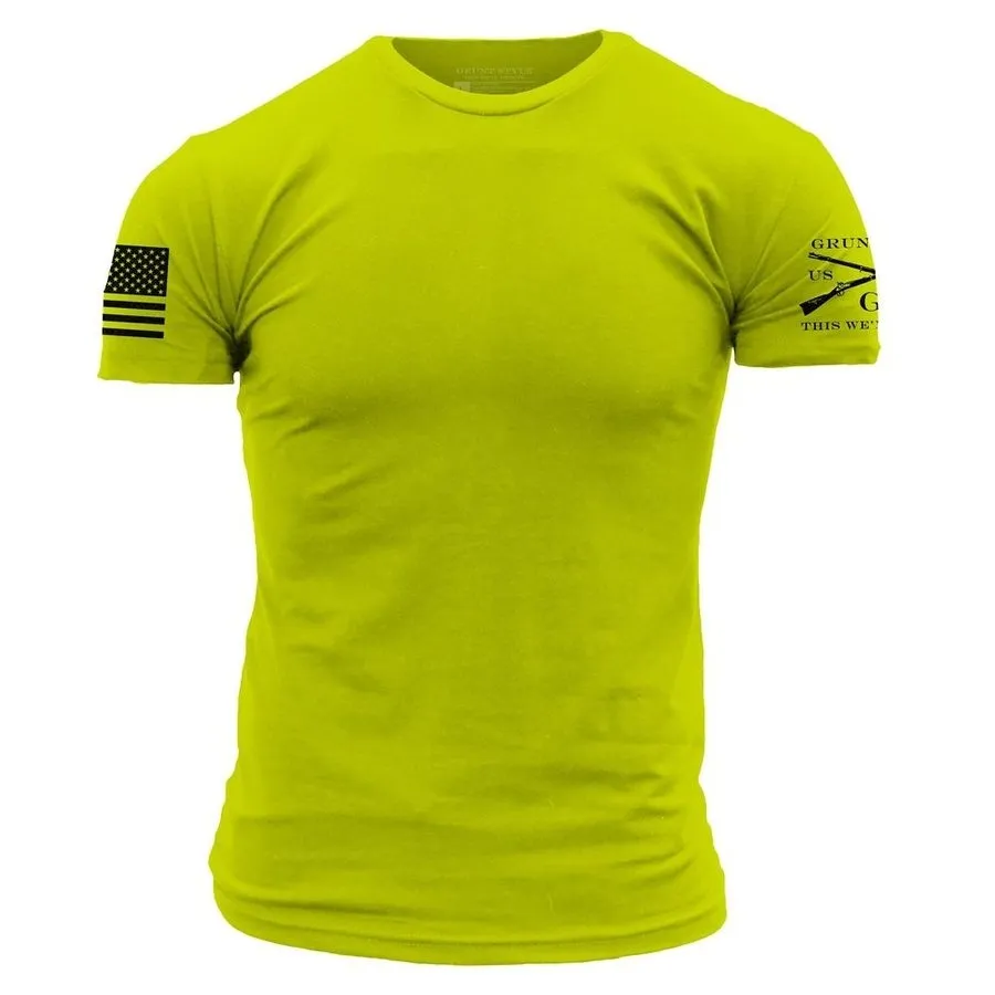 Basic T-Shirt - Safety Green sold by Grunt Style