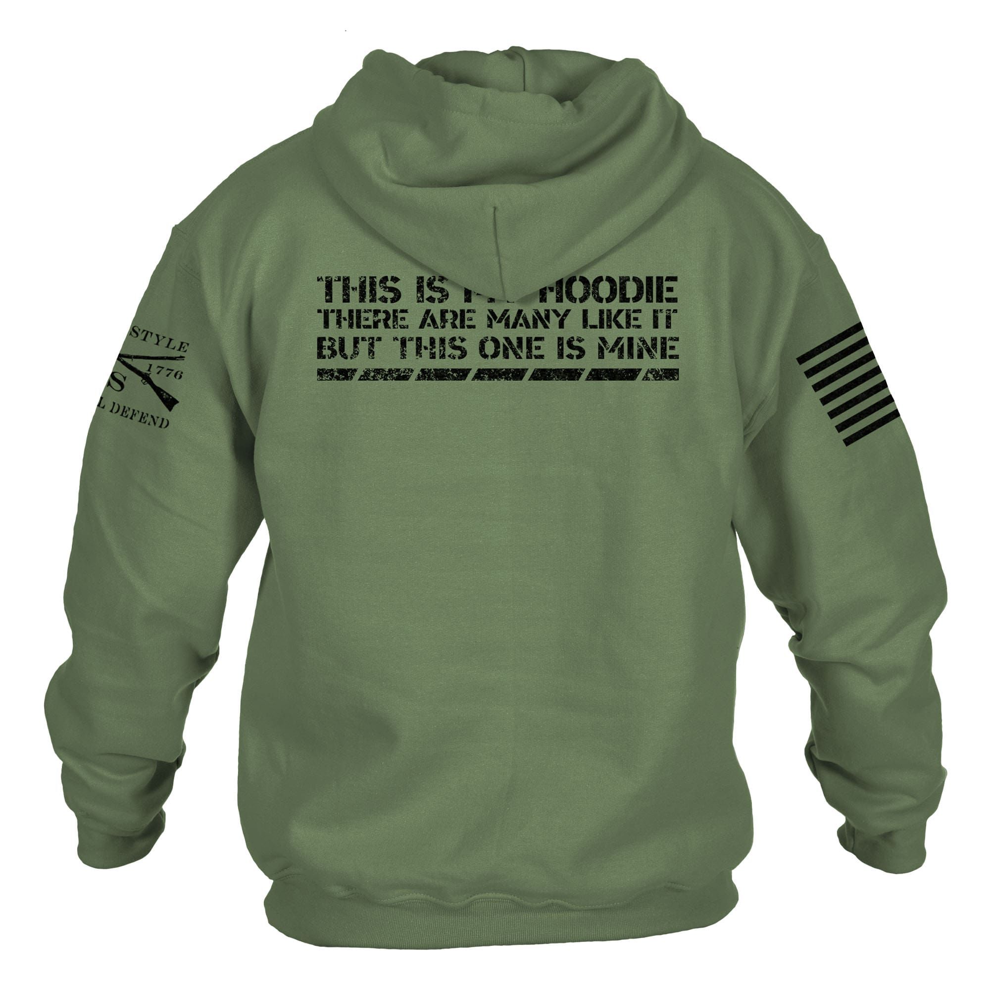 This Is My Hoodie Sweatshirt - Military Green sold by Grunt Style product image thumbnail 8