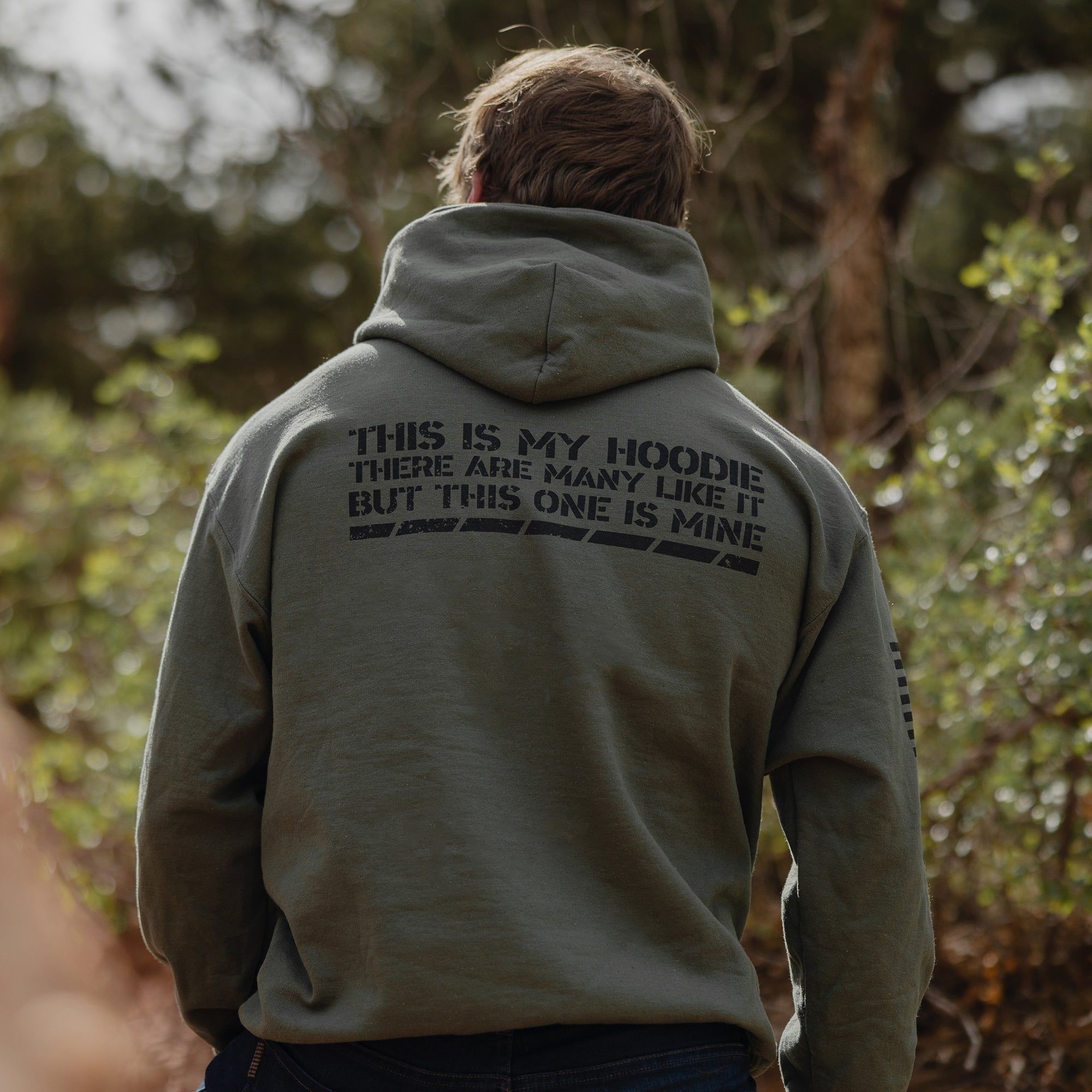 This Is My Hoodie Sweatshirt - Military Green sold by Grunt Style product image thumbnail 2