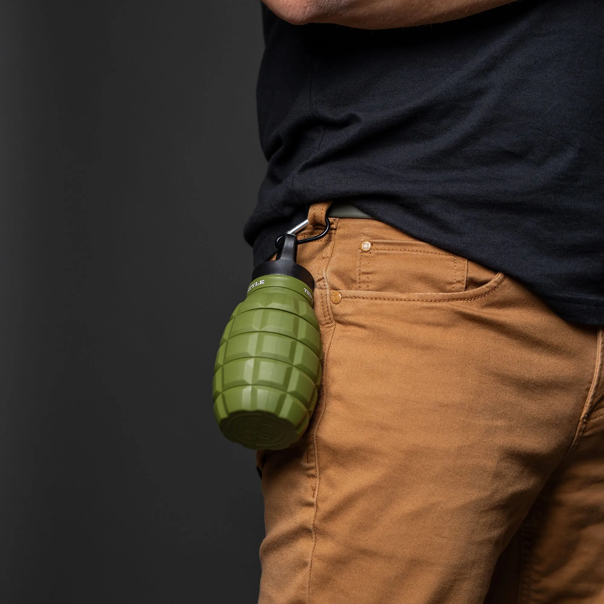 Grunt Style Military Green Hydro Blast: Collapsible Bottle sold by Grunt Style