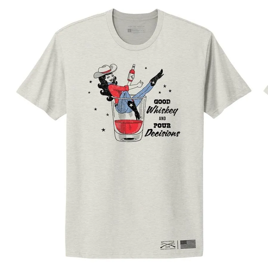 Women's Whiskey Cowgirl Boyfriend Fit T-Shirt - Sand sold by Grunt Style product image thumbnail 3