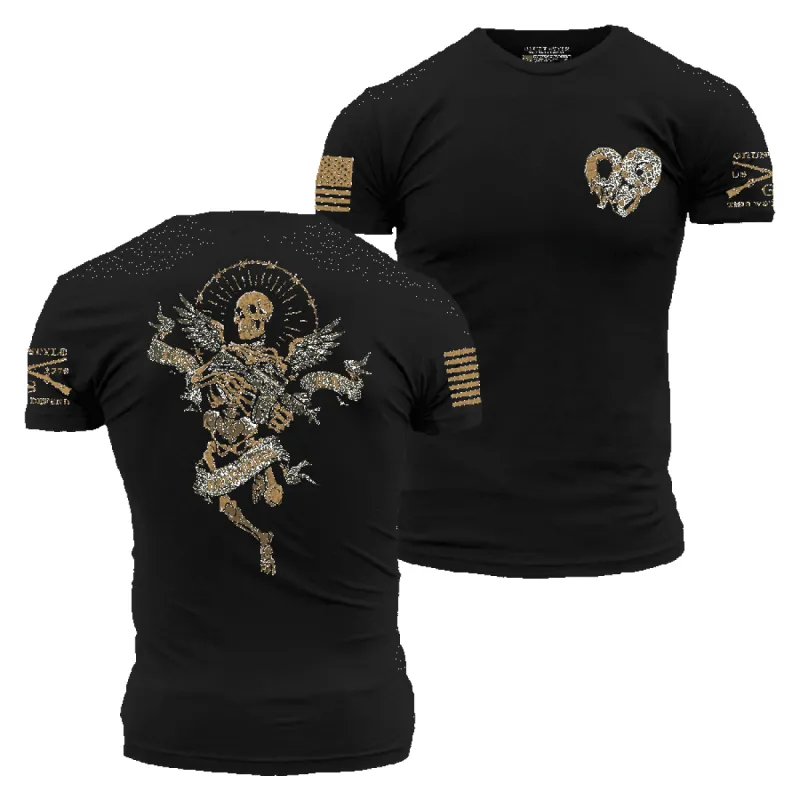 Love Is A Battlefield T-Shirt - Black sold by Grunt Style