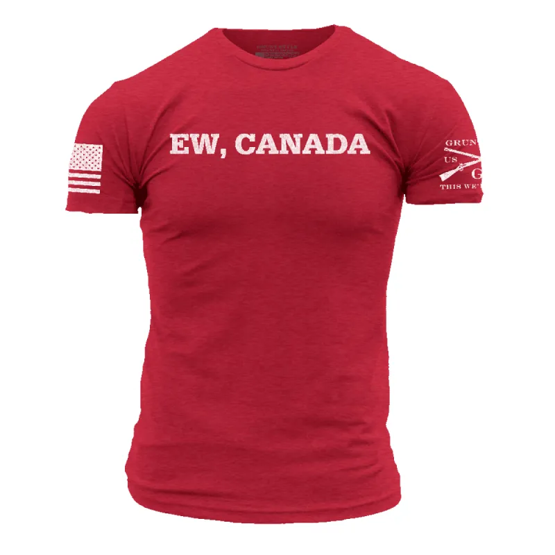 Ew, Canada T-Shirt - Red made by Grunt Style