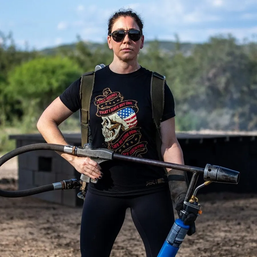 Women's One Life Boyfriend Fit T-Shirt - Black sold by Grunt Style product image thumbnail 3