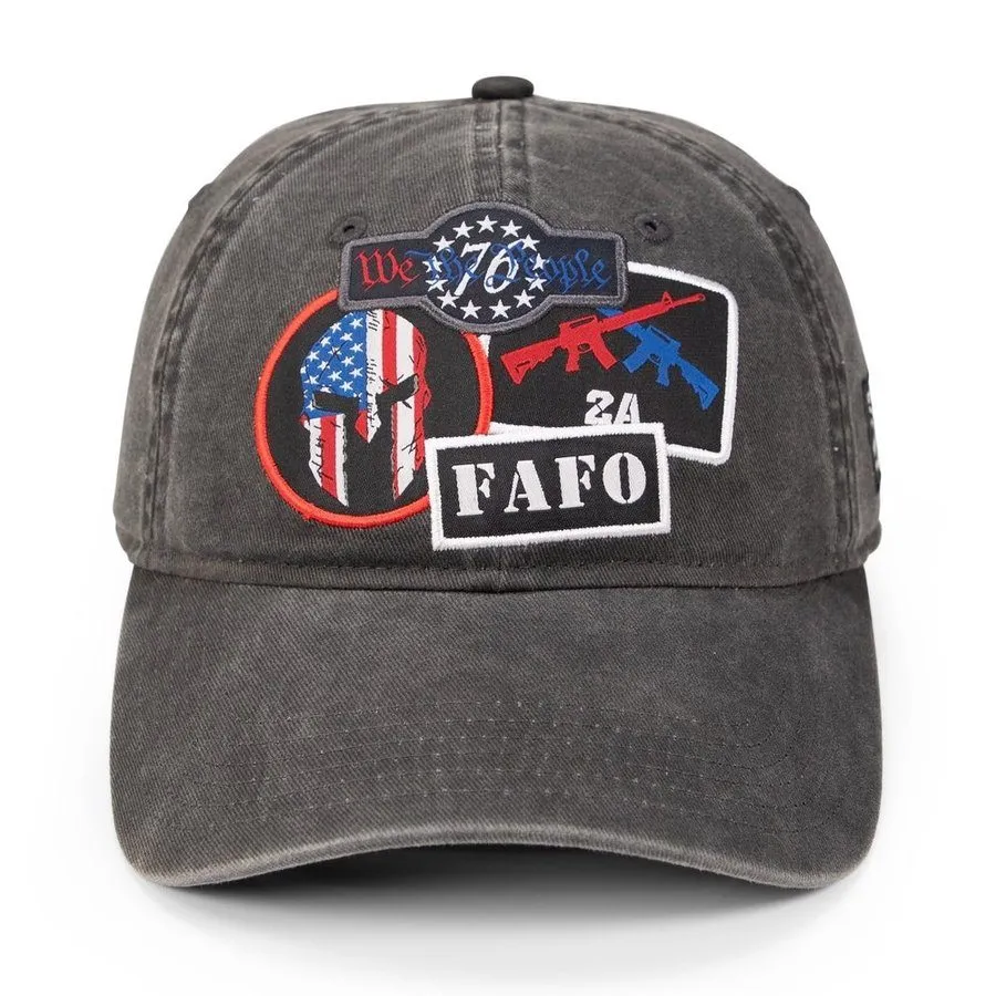 American Patriot Patch Dad Hat sold by Grunt Style