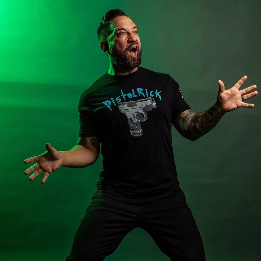 Pistol Rick T-Shirt - Black sold by Grunt Style product image thumbnail 5