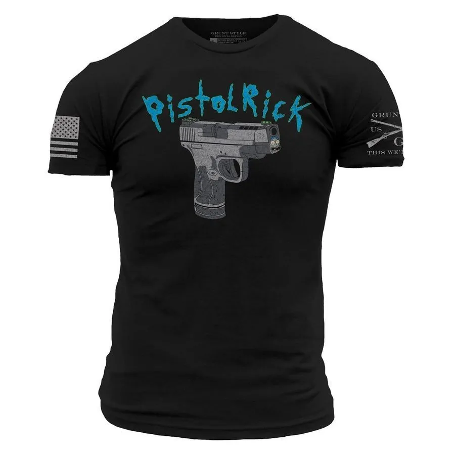 Pistol Rick T-Shirt - Black sold by Grunt Style
