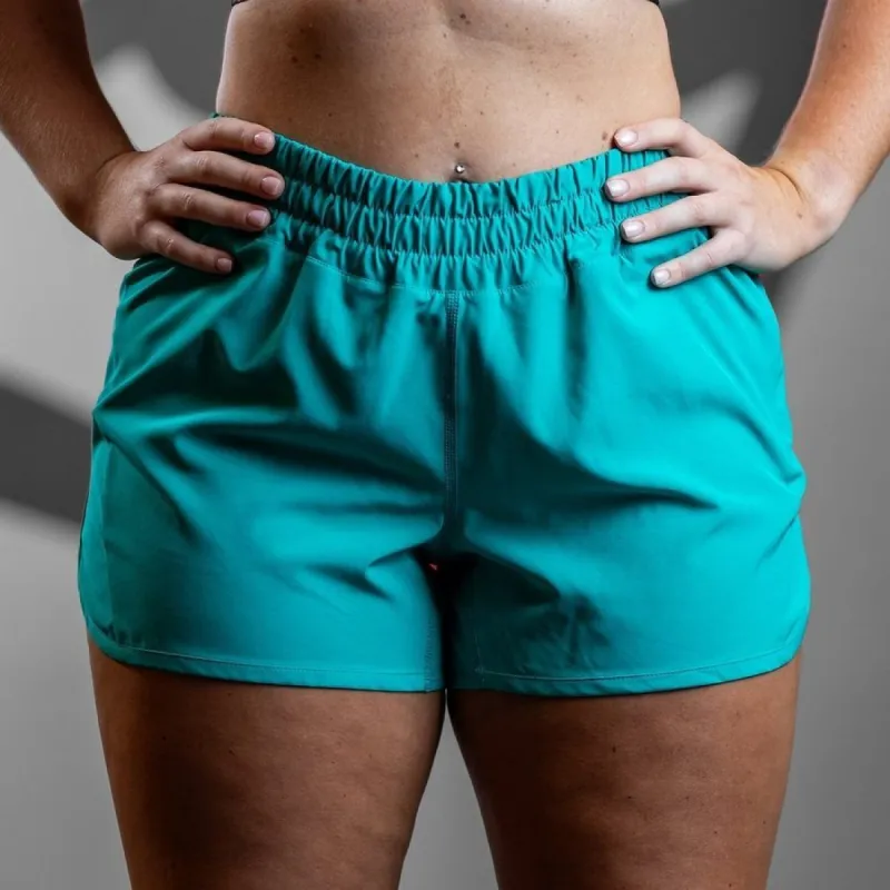 Women's Agility Shorts - Aqua sold by Grunt Style