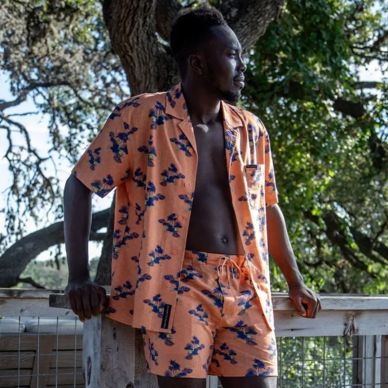 Getaway Americaw Button Down - Orange sold by Grunt Style