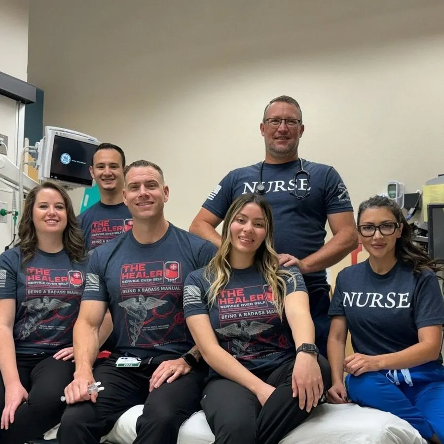 Nurse Defined T-Shirt - Midnight Navy sold by Grunt Style product image thumbnail 4