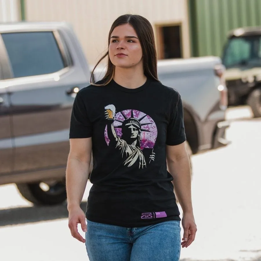 Women's Toast To Freedom Boyfriend Fit T-Shirt - Realtree Extreme® sold by Grunt Style product image thumbnail 5