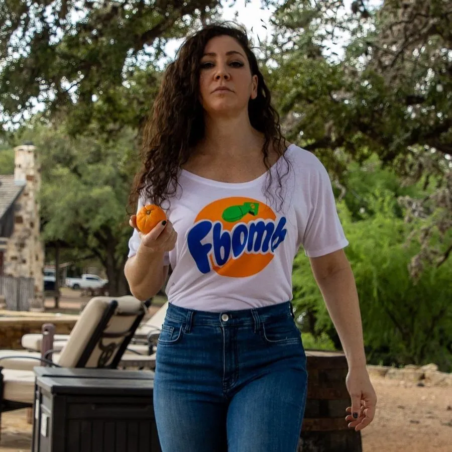 Women's F-Bomb Slouchy T-Shirt - White sold by Grunt Style product image thumbnail 4