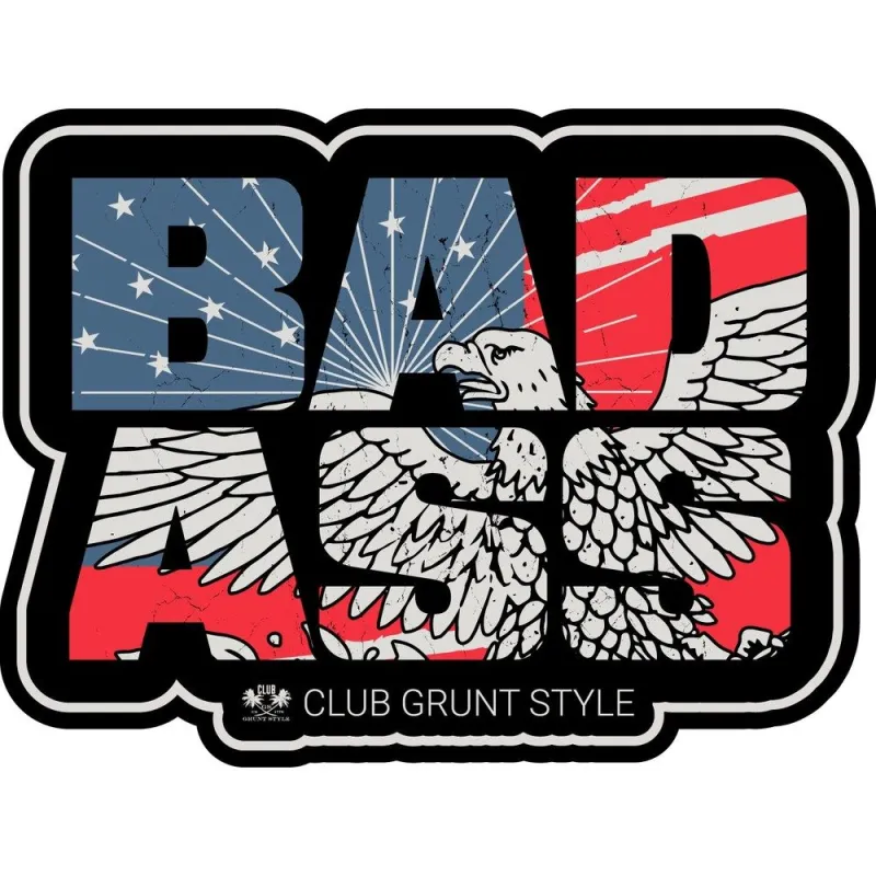 2025 March Club Sticker - Bad Ass sold by Grunt Style