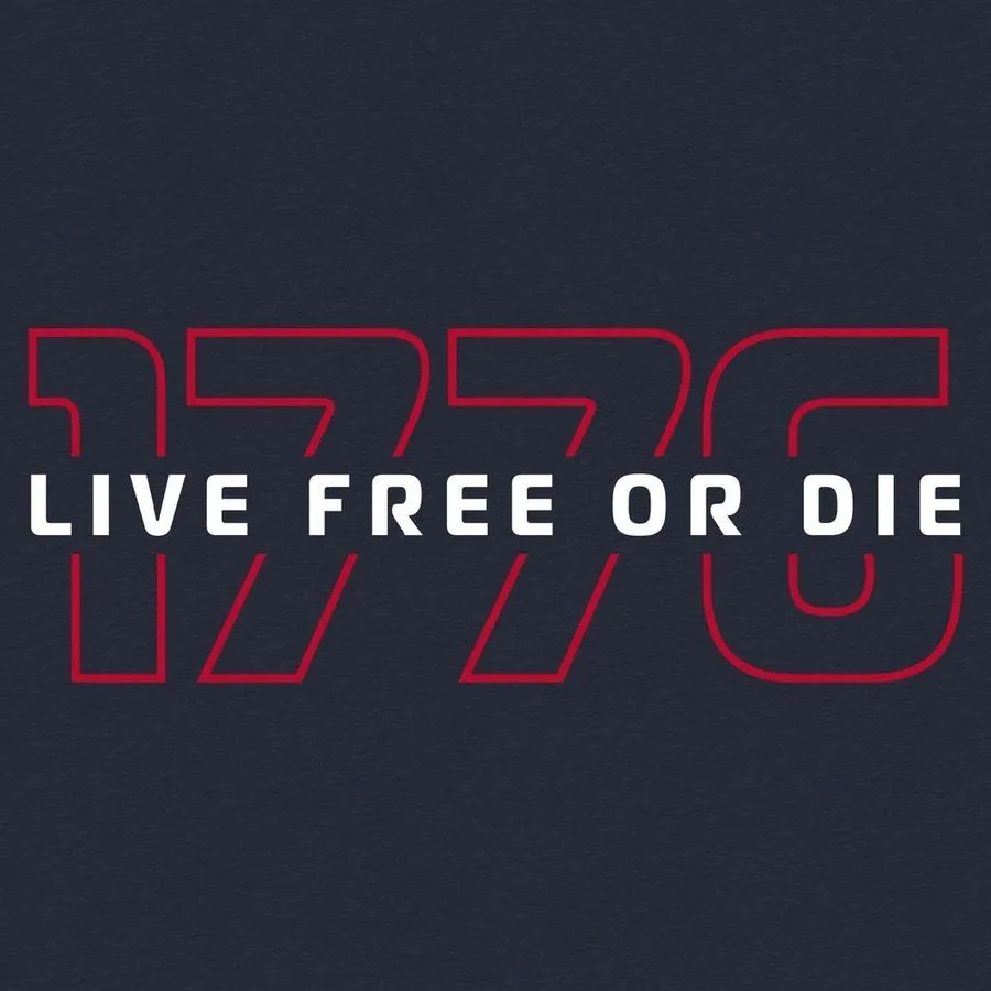 Live Free Or Die '76 T-Shirt - Midnight Navy sold by Grunt Style product image thumbnail 2