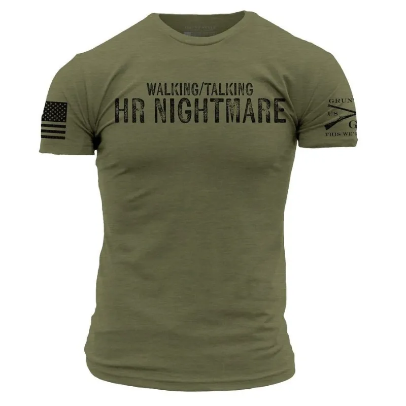 HR Nightmare T-Shirt - Military Green made by Grunt Style